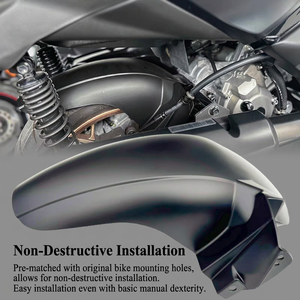 Garde-boue arrière adaptable pour Yamaha XMAX 2017-2024, garde-boue arrière XMAX, garde-boue arrière élargi et allongé. - Product Image 4