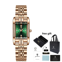 Montre-bracelet de luxe Gohuos 7815 pour femme, étanche, à quartz, pour dames, femmes et jeunes filles, avec coffret et sac d'emballage