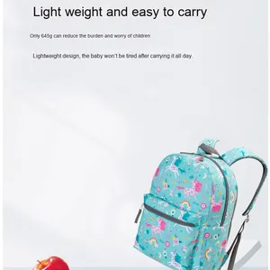 Einhorn bedrucktes Schult aschen set mit Lunch-Tasche New Oxford Multifunktion aler Grundschul rucksack Dreiteilige Kinder schult asche - Product Image 4
