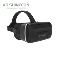 VR SHINECON convient pour 4.7-6.5 pouces Android et IOS 3D Real 2K VR lunettes avec télécommande