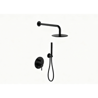 Ensemble de mitigeur de douche encastré en acier inoxydable 316 de qualité marine supérieure, résistant à la corrosion, kit de douche pluie pour salle de bain