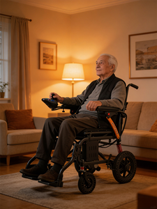 <span class=keywords><strong>Silla</strong></span> <span class=keywords><strong>de</strong></span> <span class=keywords><strong>Ruedas</strong></span> Eléctrica Ligera <span class=keywords><strong>de</strong></span> Acero al Carbono, 250W*2 <span class=keywords><strong>Motor</strong></span> Dual, Carga <span class=keywords><strong>de</strong></span> 100KG, Plegable, con Absorción <span class=keywords><strong>de</strong></span> Impactos y Batería <span class=keywords><strong>de</strong></span> Liberación Rápida - Product Image 2