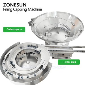 Zonesun ZS-AFC39 monoblock 4 đầu bơm nhu động lật Off kim loại nhôm Mũ Lọ dung môi rót chai máy đóng nắp - Product Image 3