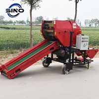 Machine à balles de paille de blé, ensileuse ronde, ensileuse à moteur, machine d'emballage pour ensilage de maïs