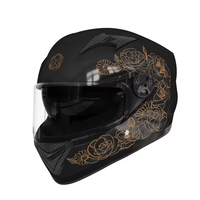 Casque de moto intégral classique et cool de protection durable Casque de moto électrique transfrontalier Paris de couleur unie