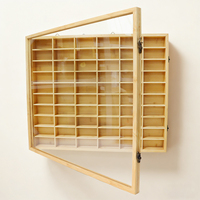Vitrine de présentation en bois et acrylique pour collection de jouets 1/64, modèles réduits de voitures, bijoux, montres, ballons de basket, chaussettes et figurines