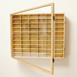 1/64 Bộ sưu tập đồ chơi mini Đồ chơi mô hình xe đồ trang sức đồng hồ bóng rổ sock Tủ hiển thị trường hợp gỗ Acrylic Đồ chơi hình hiển thị trường hợp - Product Image 4