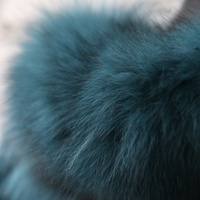 Veste en fourrure de renard véritable Tyan Winter, couleur turquoise, manches longues, doublure lisse, réversible, manteau en fourrure de lapin naturelle pour femmes