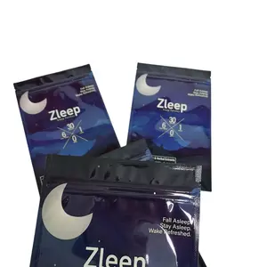 Custom Sleep Patches Mylar Bags Plastic Packaging For Eye Patch Packages Custom Printed Ziplock Bags LOW MOQ 200pcs Per Design