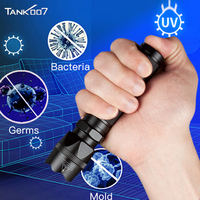 Lampe UV LED rechargeable TANK007 personnalisée 254nm, lampe torche UV pour traitement cutané, idéale pour laboratoire et salle blanche