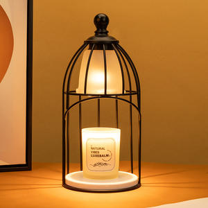 Novelty New <strong>Bird</strong> Cage Candle Warmer Table Lamp Lantern Candle Melting Aromatherapy Wax Melting Lamp for Bedroom Decoration - Product Image 5