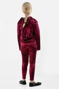 Chándales transpirables de terciopelo para niñas y niños, estilo al por mayor - Product Image 3