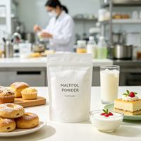 Poudre de maltitol, additif alimentaire, édulcorant faible en calories, poudre de maltitol, fourni par l'usine