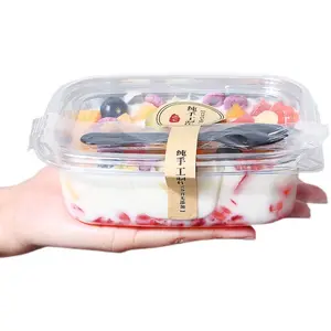Disposable Blister Plastic Transparent Round Cake Packing Container Bakery Food Packaging Box Sample Mould Free