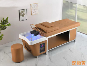 Siman, muebles de salón coloridos, silla de masaje para lavar el cabello, cama de champú de cuero Pu con máquina de vapor para terapia de cabeza, estilo tailandés - Product Image 3