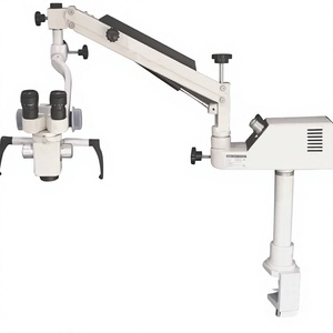 Microscopio Quirúrgico Oftálmico Portátil de 3 Pasos con Ampliación Binocular, Soporte Metálico, Uso Eléctrico en Laboratorio y Clínica - Product Image 2