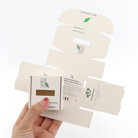 Cajas de Embalaje de Jabón Reciclables de Papel Blanco con Logotipo de Diseño Personalizado, Modernas y de Lujo, con Relieve y Laminado Mate para Crema Facial y Crema para Ojos