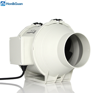 Hon&amp;guan Factory Wholesale EcMotor Inline <strong>Duct</strong> <strong>4</strong> <strong>Inch</strong> HF-100PE with Rotary Button Controller Wired - Product Image 3
