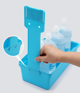 Boîte de rangement rectangulaire moderne en plastique multi-tailles pour hôpitaux et cliniques, avec compartiments ajustables pour flacons de perfusion IV - Vente en gros - Product Image 4