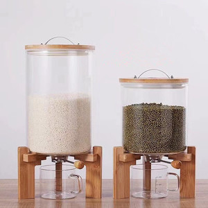 Cibo secco sfuso noci Dispenser di chicchi di caffè in vetro grano di riso <span class=keywords><strong>barattolo</strong></span> di vetro grande - Product Image 6
