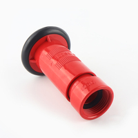 Tuyaux de système de gicleurs flexibles de lutte contre l'incendie de 1 \ "de haute qualité avec accessoire d'équipement de protection contre l'incendie à buse variable rouge