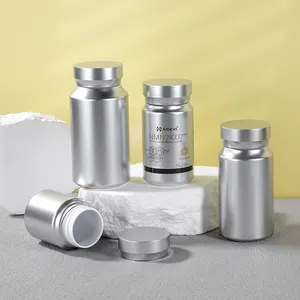 定制银塑料药丸胶囊维生素瓶片剂保健NMN包装