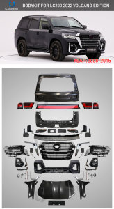Carbest 2022 Volcanoรุ่นหรูหราชุดอัพเกรดพลาสติกFaceliftชุดกันชนสําหรับLand Cruiser LC200 2008-2021 - Product Image 4