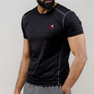 Camiseta Deportiva Personalizada para Hombre, Ligera, Transpirable, para Entrenamiento, Running, Manga Corta, Corte Ajustado, Cuello Redondo, Tejido de Punto - Product Image 6