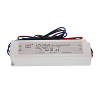 Alimentation étanche LPV-100-48 LEYU pour bande LED, entrée 110V 220VAC, sortie 12V 24V 36V 48VDC, 100W 2.1A