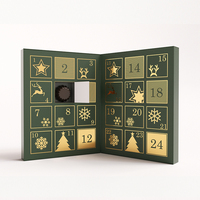 Großhandel Maßgefertigte Buchförmige Schokoladen-Adventskalender-Box Luxuriöse Starre Papier-Geschenkverpackung