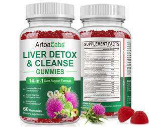 ハーブサポートハーバルサプリメント免疫ミルクシスル肝臓デトックスクレンズグミ肝臓健康 - Product Image 1