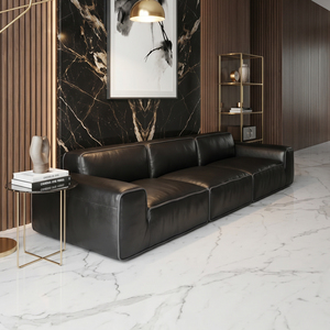 <span class=keywords><strong>Canapé</strong></span> 3 places en <span class=keywords><strong>cuir</strong></span> <span class=keywords><strong>beige</strong></span> moderne pour salon, meubles de luxe minimalistes - Product Image 3