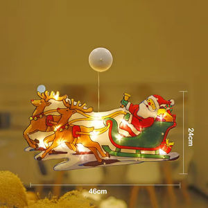 Lumières de Noël LED créatives, lampe de fête, Père Noël, bonhomme de neige, garantie internationale d'un an, durée de vie de 50 000 heures - Product Image 6