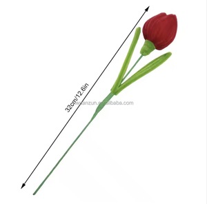 Tulpini Decorativi Fatti a Mano con Stelo Ritorto per Decorazioni Domestiche e Negozi di Fiori, Ideali per San Valentino - Product Image 5