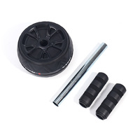 FDFIT Nouveau Kit Combiné Léger pour Exercices Abdominaux à Domicile : Roue Abdominale, Support de Pompes, Poignée et Corde de Traction