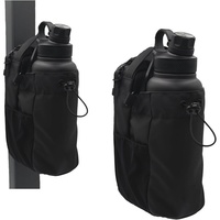 Sac bandoulière magnétique en polyester durable pour bouteille d'eau et téléphone portable, avec design pliable pour le sport