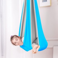 Balançoire sensorielle pour enfants, balançoire thérapeutique d'intérieur avec matériel de suspension, hamac élastique confortable, balançoire sensorielle