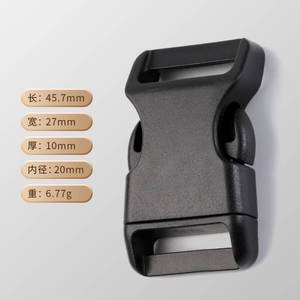 Black Plastic Buckle 20mm Inner Diameter Adjustable For <b>Bag</b> And Clothing <b>Accessories</b> - Product Image 2