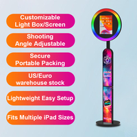 Photomaton pour iPad à tête ronde/ovale pour location de mariage, professionnel pour les fêtes, machine à photomaton pour selfies, livraison directe