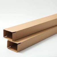 Caja de Envío Corrugada Larga de Lujo para Envíos, con Logotipo Personalizado, Colores Macaron, Caja de Cartón Rígido para Artículos Largos