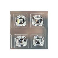 Gemas HQ Hechas a Mano, Diamante CZ 6A, Corte Princesa, Calidad Superior, Circonita Cúbica Blanca, Piedra Preciosa Suelta
