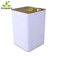 Vente directe usine Innopack – Seau métallique carré auto-scellant de haute qualité 25L pour huile, peinture et aliments
