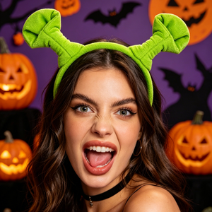 Diadema <span class=keywords><strong>de</strong></span> Halloween con Orejas <span class=keywords><strong>de</strong></span> Alienígena y Pelo Verde <span class=keywords><strong>de</strong></span> <span class=keywords><strong>Shrek</strong></span>, Unisex, para Niños, Disfraces, Baile, Accesorios para Fiestas, Cosplay - Product Image 4