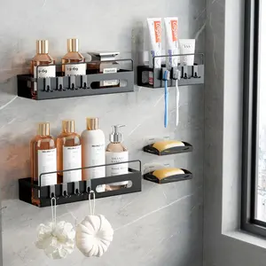 new design shower caddy bathroom shelves caddy no drilling caddy adhesive 3PCS