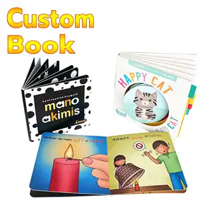 Libri per bambini in cartone personalizzati di alta qualità per bambini servizio di stampa di libri a bordo per bambini