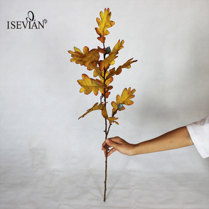 ISEVIAN Inverno Impianto Acorn foglia Artificiale Foglie Rosse con Bacche per la Cerimonia Nuziale - Product Image 4