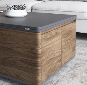 Style moderne pliable en bois thé table basse table à manger <span class=keywords><strong>pour</strong></span> meubles de salon avec 6 tabourets - Product Image 3