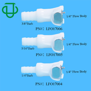 3/8ทางเลือกตัวเชื่อมต่อ CPC "ท่อเชื่อมน้ำแบบ IN-LINE แบบ non-valved ข้อต่อท่อน้ำถอดออกได้อย่างรวดเร็วสำหรับเรือนเพาะชำ