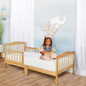 Lit simple en bois massif design moderne pour les tout-petits Mobilier de chambre d'enfant classique en bois naturel pour la maison - Product Image 6