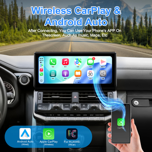 วิทยุติดรถยนต์ Android หน้าจอสัมผัส 12.3 นิ้ว พร้อมระบบนำทาง GPS สำหรับ Toyota Land Cruiser LC300 ปี 2022-2025 แบบเสียบใช้งานได้ทันที - Product Image 4